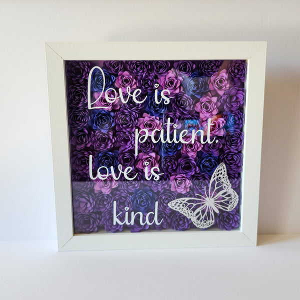Love Is Patient Shadow Box